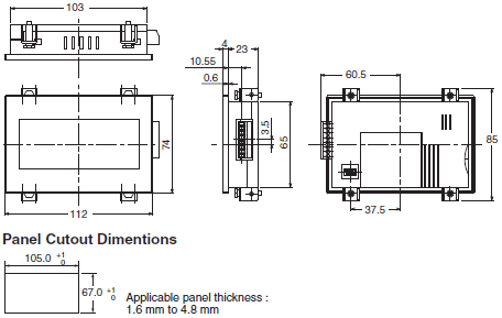 NV Series Dimensions 1 