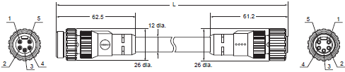 DCA2 / DCN3 / XS4 Dimensions 22 