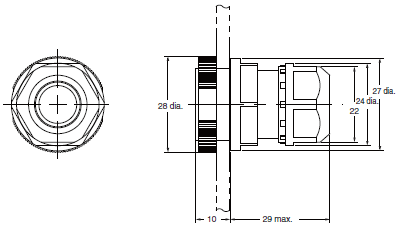 A22NE-PD / A22NE-P / A22E Dimensions 68 