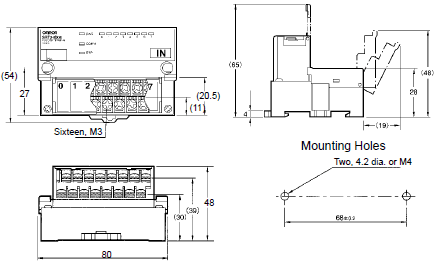 SRT2-ID / OD(-1) Transistor Remote I/O Terminals/Dimensions SRT2-ID / OD(-1) Transistor Remote I/O Terminals/Dimensions
