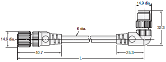 E3ZS, E3FS Dimensions 12 