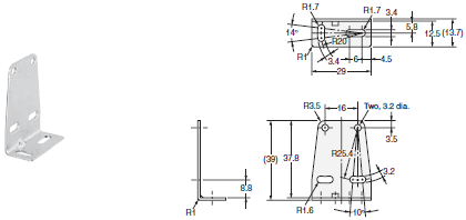 E3ZS, E3FS Dimensions 8 