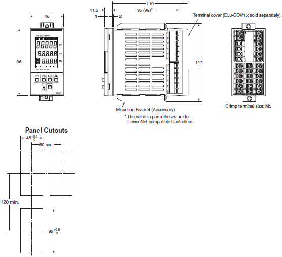 E5ER Dimensions 1 