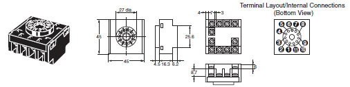 E5CN, E5CN-U Dimensions 21 