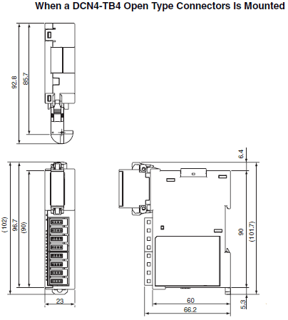 CRT1-VID08S(-1) / VOD08S(-1) Dimensions 1 