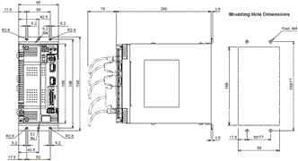 R88M-G, R88D-GN[]-ML2 Dimensions 6 