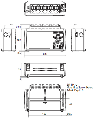 ZR-RX70 Dimensions 2 