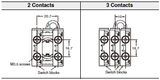 A22TK Dimensions 7 Terminal Arrangement (Bottom View)_Dim