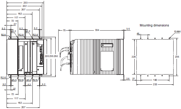 R88M-K, R88D-KN[]-ECT Dimensions 14 R88D-KN75H-ECT_Dim