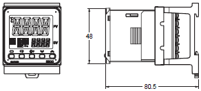 E5CC, E5CC-B, E5CC-U Dimensions 29 