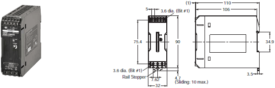 S8VK-C Dimensions 1 