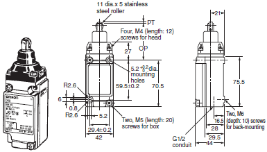 D4A-[]N Dimensions 15 