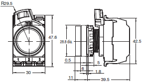 A22NN / A22NL Dimensions 13 