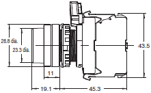 A22NN / A22NL Dimensions 16 