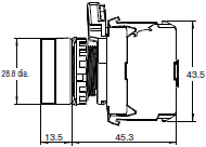 A22NN / A22NL Dimensions 4 