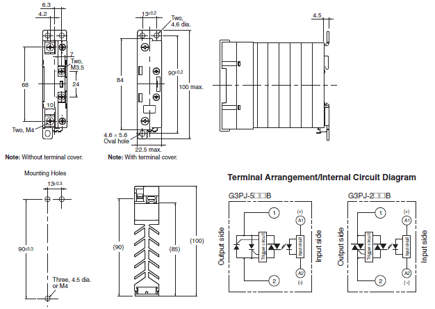 G3PJ Dimensions 2 