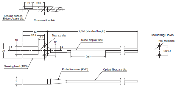 E3NX-CA Dimensions 8 