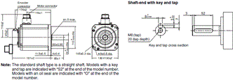 R88M-1[] / R88D-1SN[]-ECT Dimensions 42 