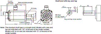 R88M-1[] / R88D-1SN[]-ECT Dimensions 43 