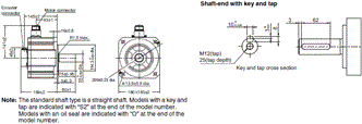 R88M-1[] / R88D-1SN[]-ECT Dimensions 70 