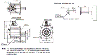 R88M-1[] / R88D-1SN[]-ECT Dimensions 45 