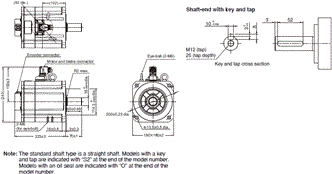 R88M-1[] / R88D-1SN[]-ECT Dimensions 46 