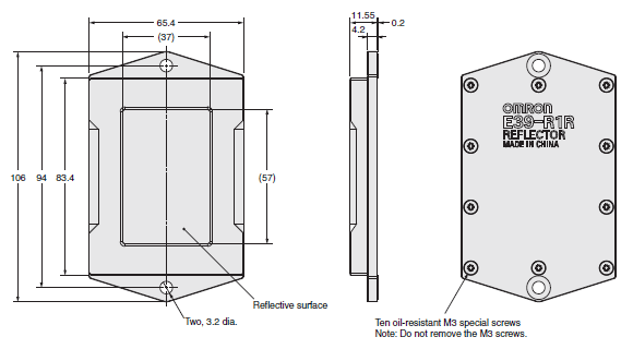 E3ZR-C Dimensions 7 