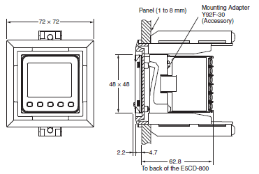 E5CD-800 Dimensions 21 