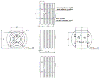 STC Series (4K HDMI Camera) Dimensions 1 