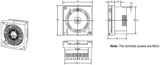 H2F-D Dimensions 1 