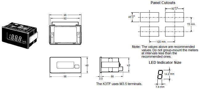 K3TF Dimensions 1 