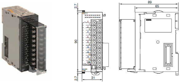 CJ1W-IDP01 Dimensions 2 CJ1W-IDP01_Dim